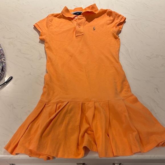 Ralph Lauren Vibrant Orange Polo Dress - Picture 1 of 4